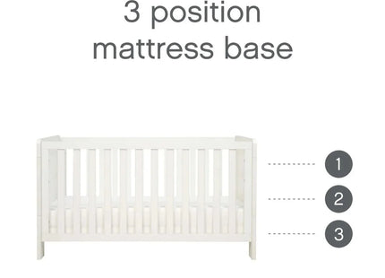 Tutti Bambini Alba Cot Bed - Essentials White