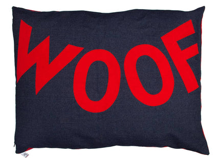 Dog Bed Big WOOF in Denim