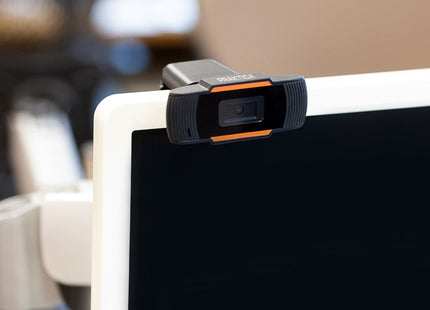 PRAKTICA HD USB-A Webcam with Built-in Noise Reduction Microphone