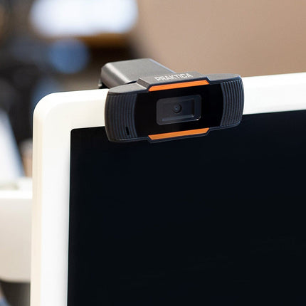 PRAKTICA HD USB-A Webcam with Built-in Noise Reduction Microphone