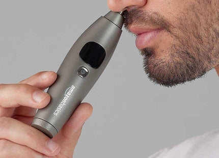 Portable Electric Nose Ear Hair Trimmer Electric Clipper Dual Spinning Blade