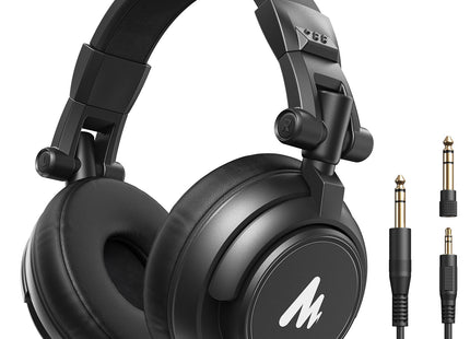 Maono Studio Closed Back Dynamic Headphones with 3.5mm & 6.35mm Jack Plug