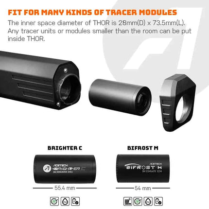 Acetech Thor Tracer Unit Set For Krytac Vector