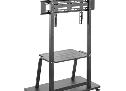 ProperAV Mobile TV Trolley Stand on Wheels for 37" - 100" Screens (150kg Capacity / VESA Max. 800x600)