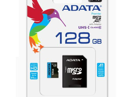 ADATA 128GB Premier Micro SDXC Card with SD Adapter