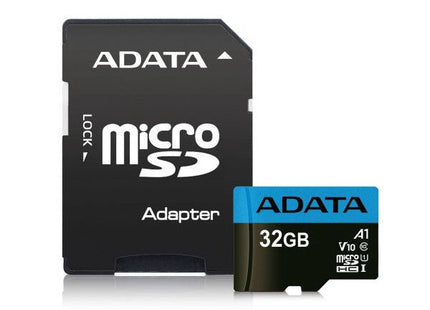 ADATA 32GB Premier Micro SDHC Card A1 Class 10 with SD Adapter
