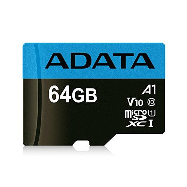 ADATA 64GB Premier Micro SDXC Card A1 Class 10 with SD Adapter