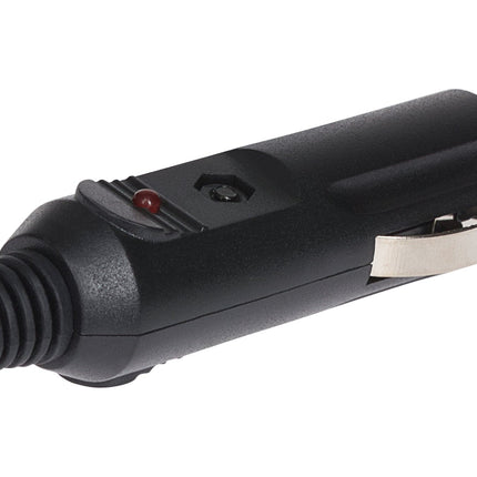 Maplin 12V Cigarette Lighter Plug with LED Power Indicator & Strain Relief