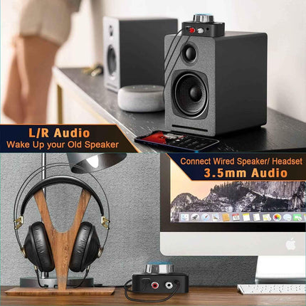 Bluetooth Transmitter & Receiver 3.5mm Jack For TV PC Car Provides Quality Sound