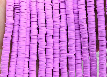 Vinyl Beads DIY Jewelry Crafts 6x1mm 400 beads Heishi Polymer Clay African Disc