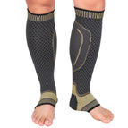 Ankle/Calf Compression Sleeve / Copper-gold-Size L