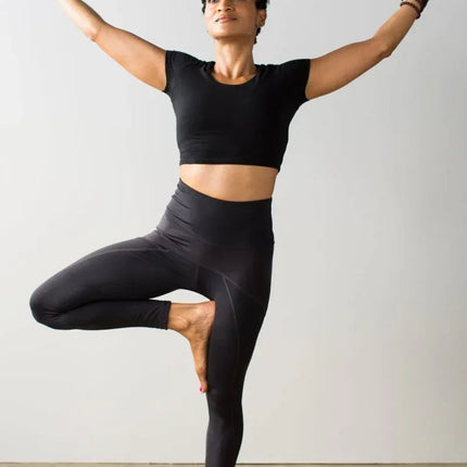 Antimicrobial Athletic Leggings UK – Ultra Hi-Rise Tummy Control Non-Sheer
