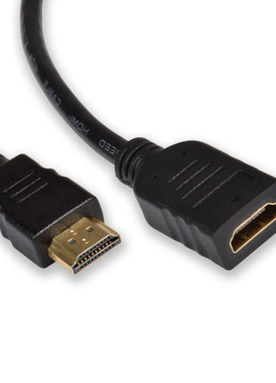 AV:Link 4K UHD HDMI 2.1 Male to Female Extension Lead, 0.5 Metre, Gold Plated