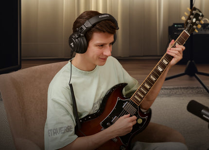 Maono Studio Closed Back Dynamic Headphones with 3.5mm & 6.35mm Jack Plug