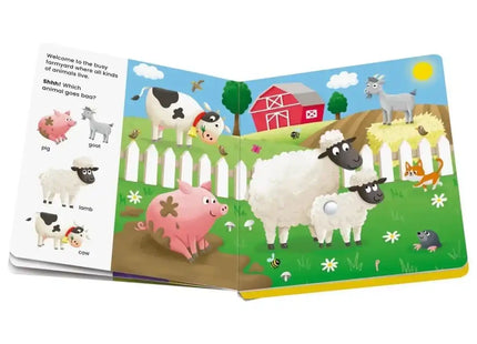 Play+ Shh... Who's there? Baby Animals Book with Sounds