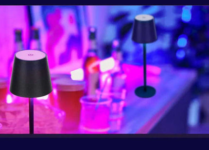 Rechargeable RGB LED Table Lamps Touch Dimmable 2 Pack IP54 White Indoor/Outdoor