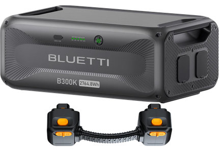 BLUETTI B300K2 2764.8Wh Expansion Battery, LiFePO4 Module with 90-Degree Connector for Apex300, AC500, and AC300