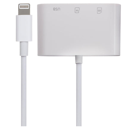 Maplin Lightning Camera Download Adapter SD / MicroSD Card Reader & USB-A Port