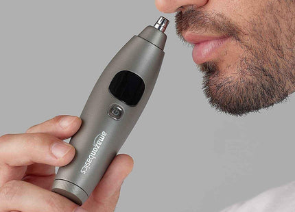 Portable Electric Nose Ear Hair Trimmer Electric Clipper Dual Spinning Blade