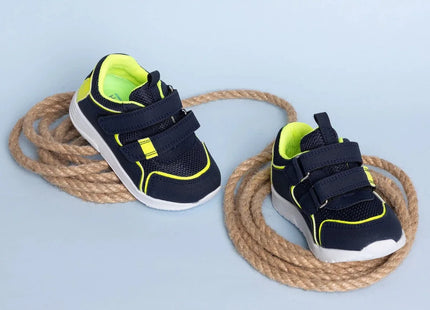 HelloBaby Touch-Fastening Faux Leather Baby Trainers