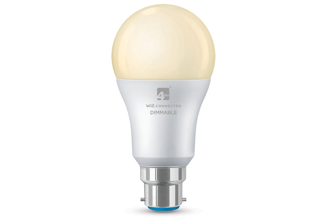 4lite WiZ Connected A60 Warm White WiFi LED Smart Bulb - B22 Bayonet Cap