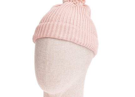 HelloBaby Pom-Pom Knitted Baby Beanie (One Size)