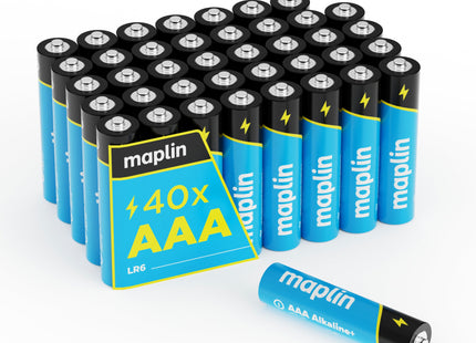 Maplin AAA LR03 1.5V Alkaline Batteries 7 Year Shelf Life High Performance