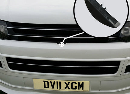 For VW Volkswagen T5.1 Front Badgeless Grille B-Grade – Gloss Piano Black Finish | Van-X - Clearance