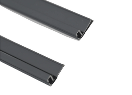 Van-X Barn Door Curtain Rails – 2x L-Shaped (90°) Rails for Van Curtain Kit Replacements or Spares