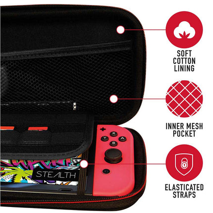 Stealth Ultimate Travel Kit for Nintendo Switch with Case & Charge Cable - Black