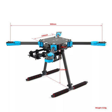 HolyBro X500 V2 500mm ARF Hacker Quadcopter Drone Platform