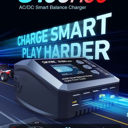 SKYRC S100neo AC100W/DC200WDual Channel Lipo Charger