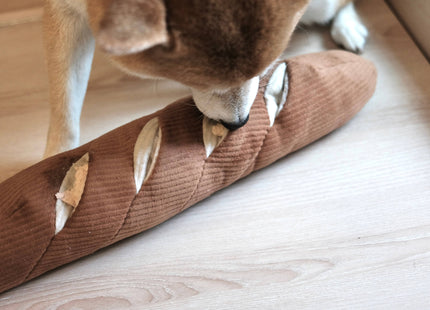 Baguette enrichment dog toy