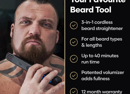 CARBON X | HEATED BEARD STRAIGHTENER BRUSH