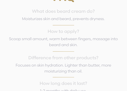 Beard Cream: Defeat Dryness and Itch