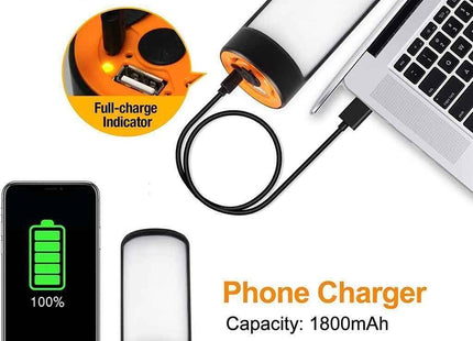 Rechargeable Camping Lantern LED 400LM 5 Modes Emergency Tent Light USB 2 Pack
