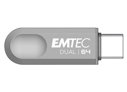 EMTEC 64GB Dual USB-A 3.2 / USB-C D280 Flash Drive