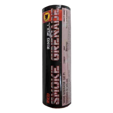 Black Cat Ring pull smoke grenade (Red)