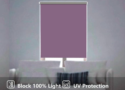 Blackout Waterproof Roller Blind Thermal UV Protection 104x183cm LUCKUP