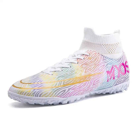 Boys Cleats High Top Soccer Boots - Ankle Football Soccer Boots
