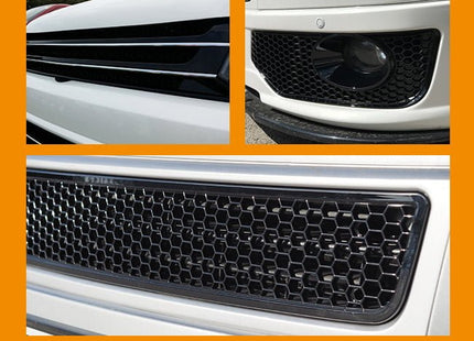 For VW T5.1 Transporter Van Front Styling Gloss Black Package (3pcs) Painted and Ready to Fit