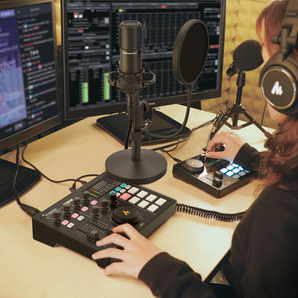 Maono MAONOCASTER AU-AM100 Portable Podcast Console