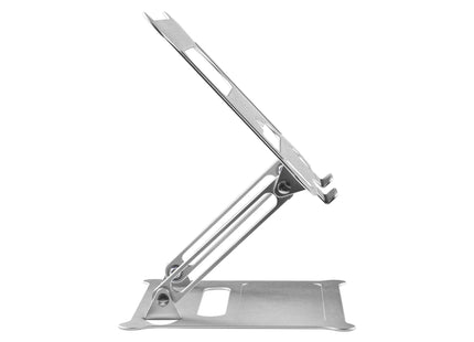 ProperAV Aluminium Construction Fully Adjustable Laptop or Tablet Stand - Silver