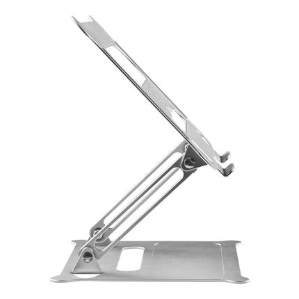 ProperAV Aluminium Construction Fully Adjustable Laptop or Tablet Stand - Silver