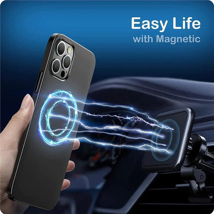 Premium Magnetic MagSafe Compatible Case for iPhone 13 Pro Max Slim Fit Grey