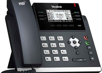 Yealink SIP-T41S IP Desk and Conference Phone - Black PoE Powered T41S Power SIP