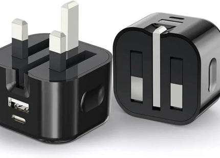 Fast PD Charger Dual USB Charging Adapter For iPhone Samsung Universal UK PLUG
