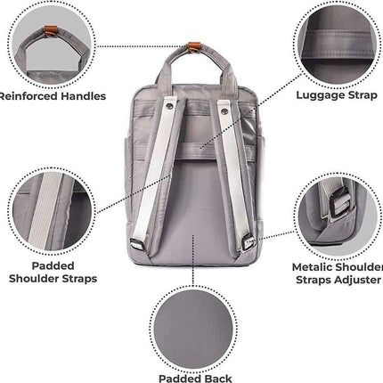 Backpack Laptop Rucksack Waterproof 100% Recycled Material Very Eco-friendly