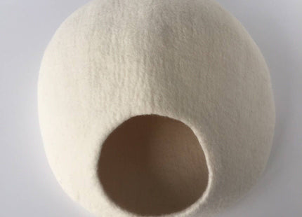 Solid Colour Wool Cocoon Basket