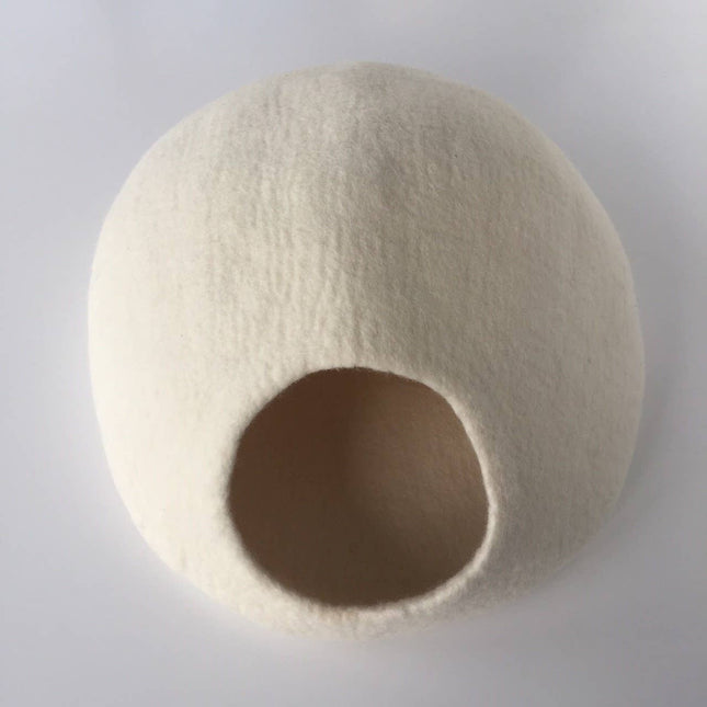 Solid Colour Wool Cocoon Basket